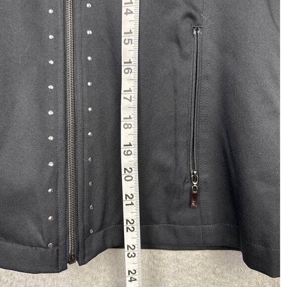 Tail Women's LIghtweight Golf Vest Black Full Zip Animal Print Interior Size S - Picture 4 of 7